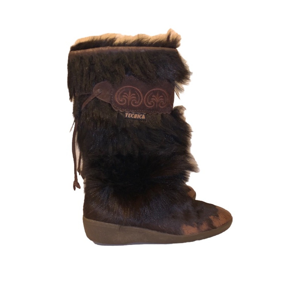 Tecnica brown fur boots Italy size 7.5